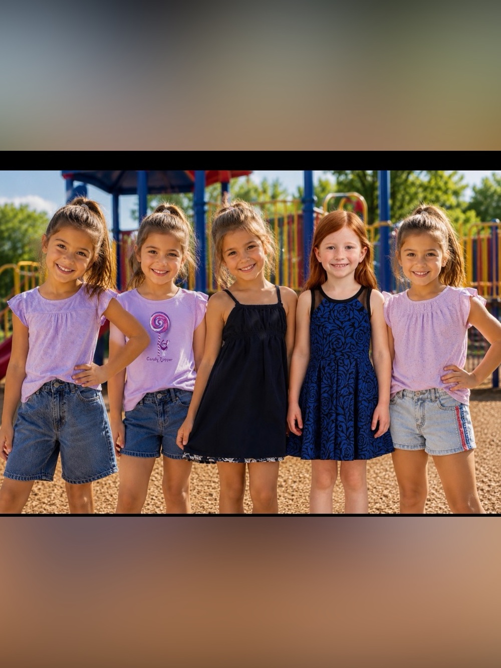 Girls Lavender Flutter Sleeve Tank Top - Unbranded